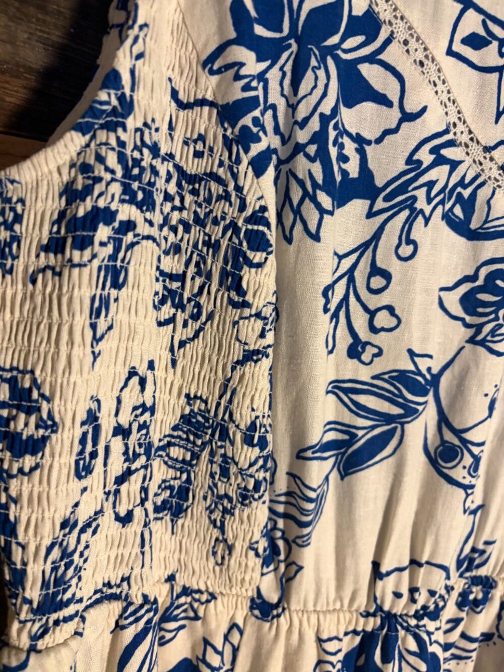 LINEN FLORAL DRESS - Picture 5 of 10
